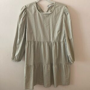 Reformation light green khaki dress XL